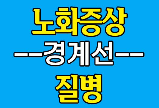 노화 증상(소화불량, 침침한 눈, 체중 감소)과 질병(담석증, 비문증, 폐질환)의 경계선