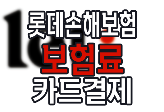 롯데손해보험 보험료 카드 납부 방법