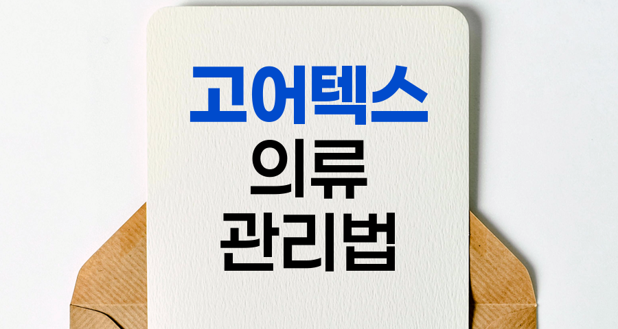 고어텍스 의류 관리법, 등산 애호가를 위한 필수 팁