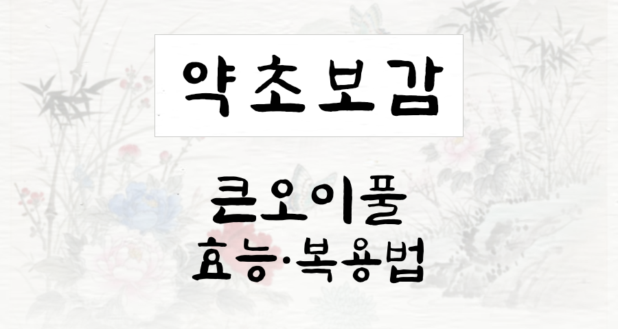 큰오이풀