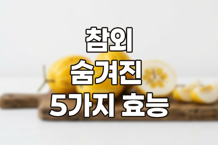 여름의 보석, 참외: 달콤한 유혹 뒤에 숨겨진 5가지 반전 효능 (ft. 다이어트 핵심 꿀팁)